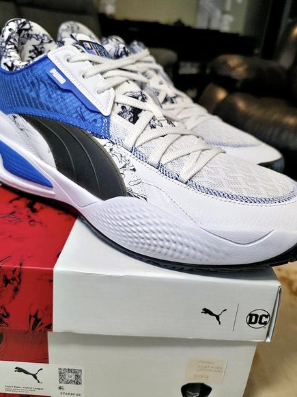 Puma x Justice League Men's Sneakers White & Blue US 14 New